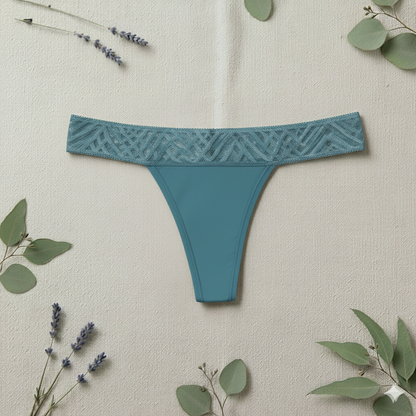 Tanga menstruelle Iris Noir Flux abondant Loonéa Protect Loonéa