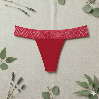 Tanga menstruelle Iris Noir Flux abondant Loonéa Protect Loonéa